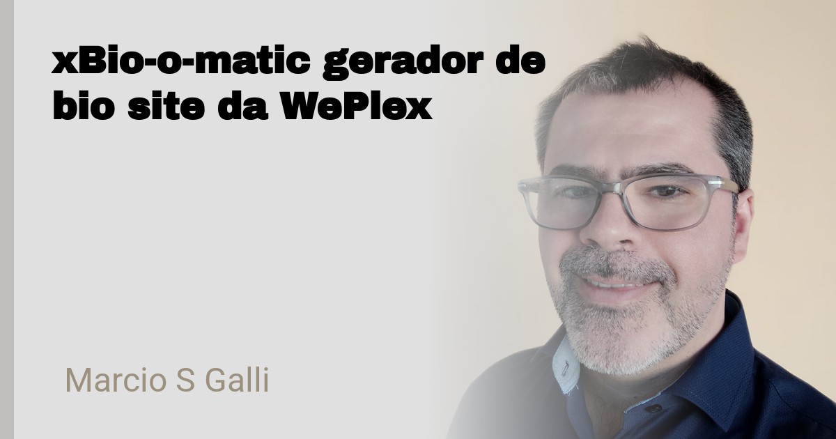 xBio-o-matic gerador de bio site da WePlex